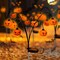 Halloween Decorations Outdoor, Pumpkin Solar-Lights for outside Halloween Decor, Waterproof 12LED Orange Scary Spooky Swaying Lamps for Garden, Yard, Patio, Pathway, Halloween Party Deco